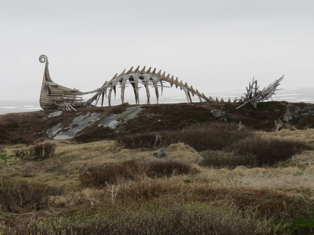 Drakkar-Leviathan skulptur